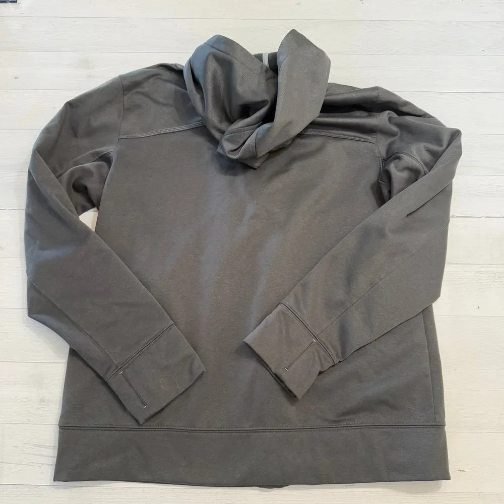 The North Face men's grey zip up‎ sweatshirt large